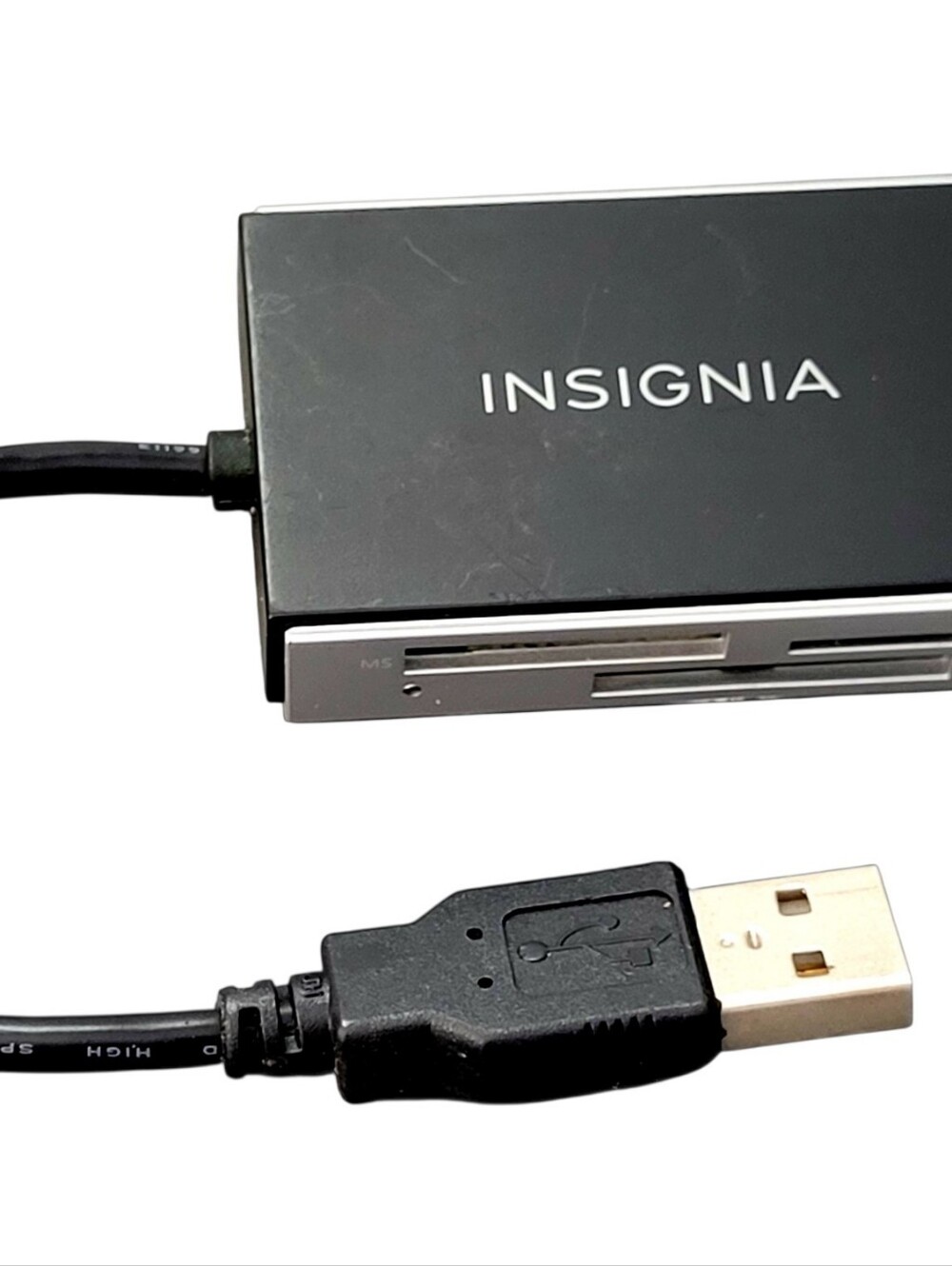 Insignia USB 2.0 Memory Card Reader With Attached USB Type-A cable Included. Th - Picture 5 of 7